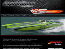 Tablet Screenshot of liquidglassboats.com